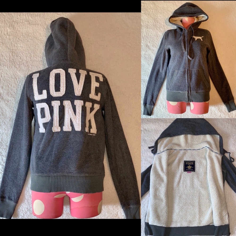 🔥SALE🔥VS PINK Full Zip Hoodie Jacket XS